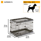 Cage FERPLAST SUPÉRIEUR pliante pour chien